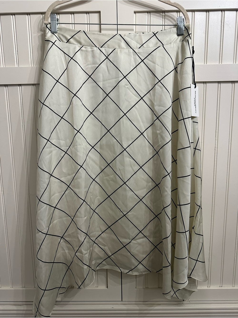 Montgomery Post A-Line Skirt in Cream/Black Size L